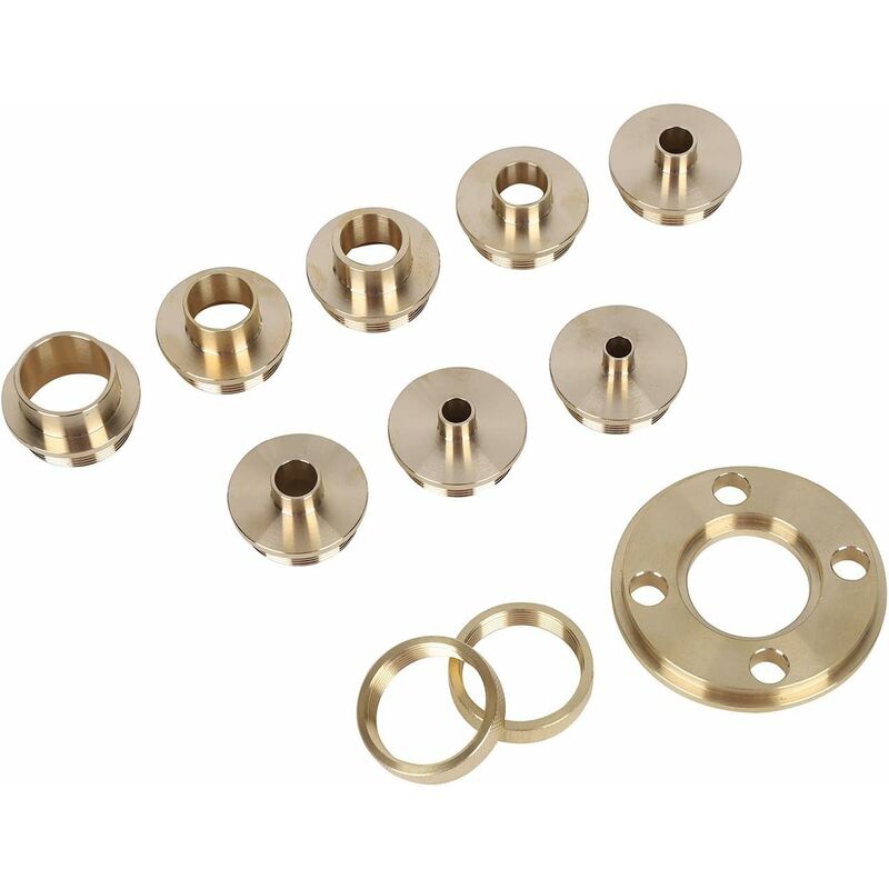 ROuter Guide Kit, 11 Pieces Imperial Size Brass ROuter Template Guide Kit,