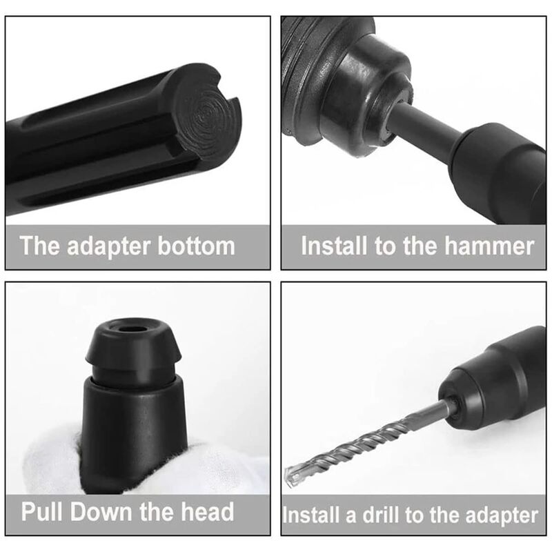 Sds Max To Sds Plus Adapter For ROtary Hammers, Sds Max To Sds Plus Drill Quick Change Tool, Chuck Adapter Quick Change