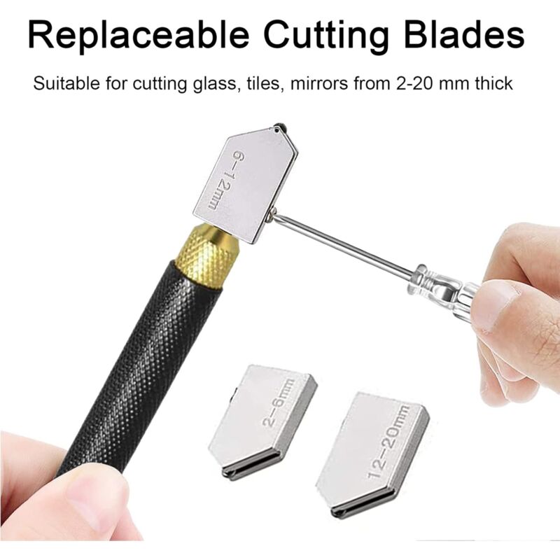 Professional Glass Cutter, Glass Cutting Tool, Pencil Style, Cut Glass 2-20Mm Thickness For Cutting