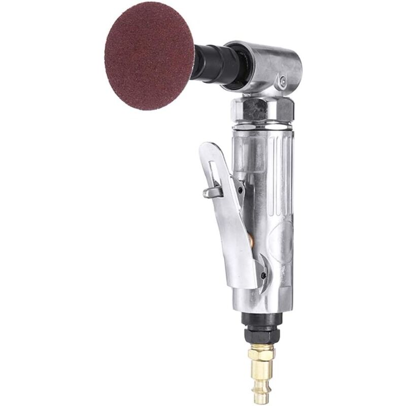 Air Die Grinder, 90° Bend Angle Grinder - 1/4" Air Inlet - With 2" Sanding Disc