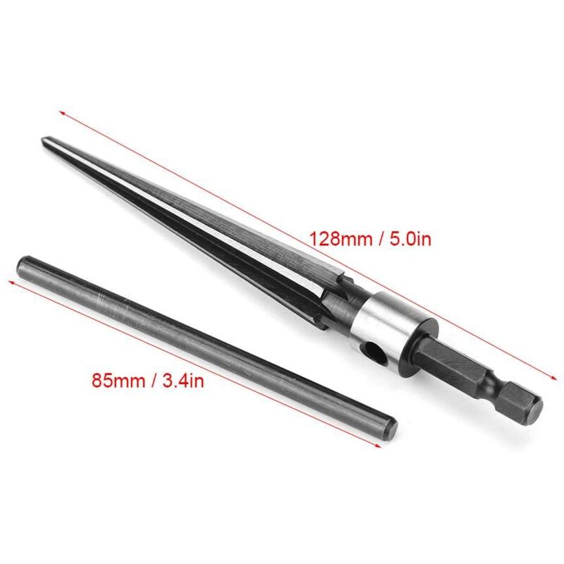 Hand Reamer, Bridge Pin Hole T-Shaped Tapered Hexagonal Handle Drilling Tool