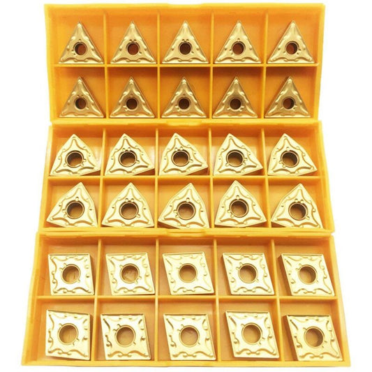 30 pcs Cnmg 431 + Wnmg 431 + Tnmg 331 Cnc Indexable Solid Carbide Blades For Lathe