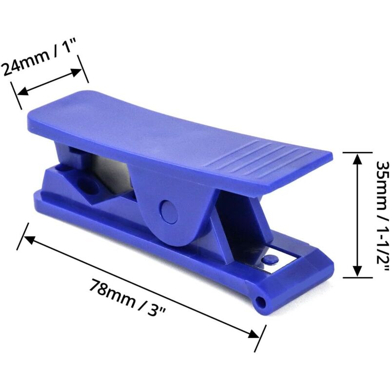 4 pcs Pipe Cutter, Economical Plastic Rubber Tube Cutter For Silicone Pvc Pu Nylon Tubing, Up To 12Mm Od, Blue