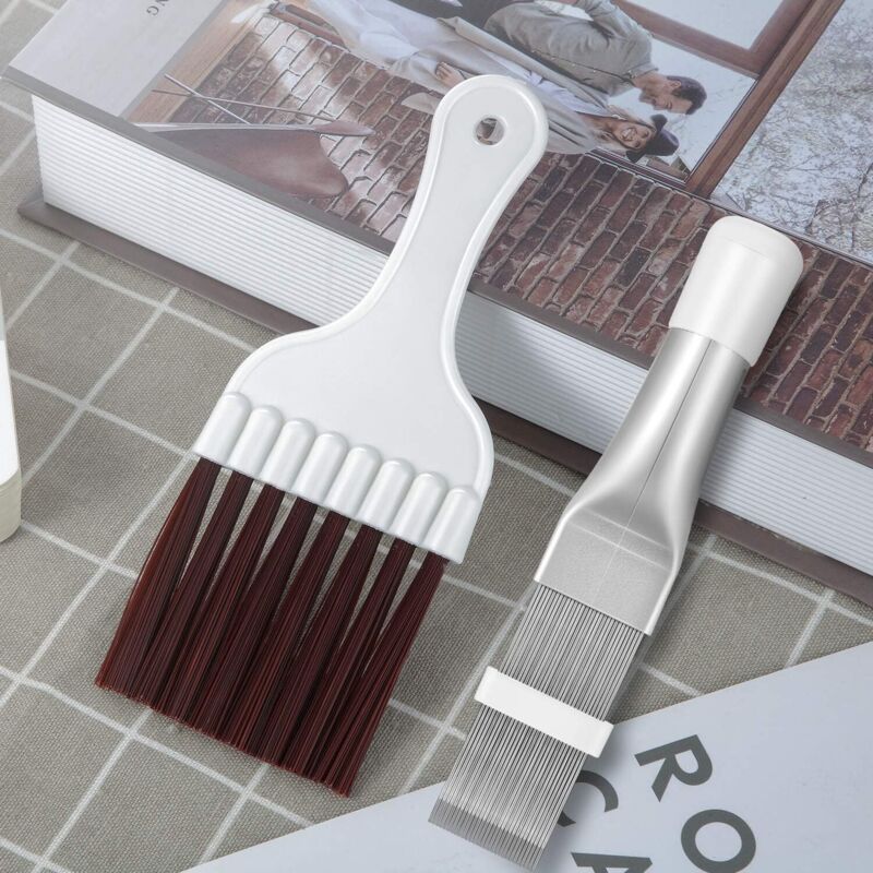 2 pcs Air Conditioner Condenser Fin Comb, Fin Cleaning Brush