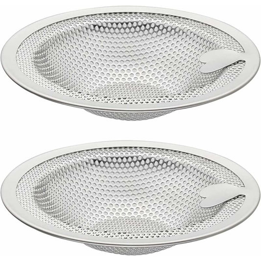 2 pcs Heart Shape Kitchen Sink Filter, Stainless Steel Sink Filter