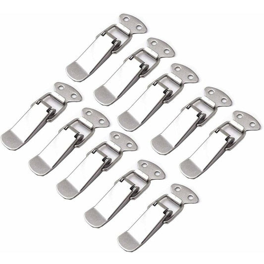 10 pcs Spring Loaded Toggle Latch Stainless Steel Lever Catch