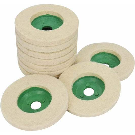 4 Inch Wool Angle Grinder Discs Thicken Wear-Resistant Polishing Pads