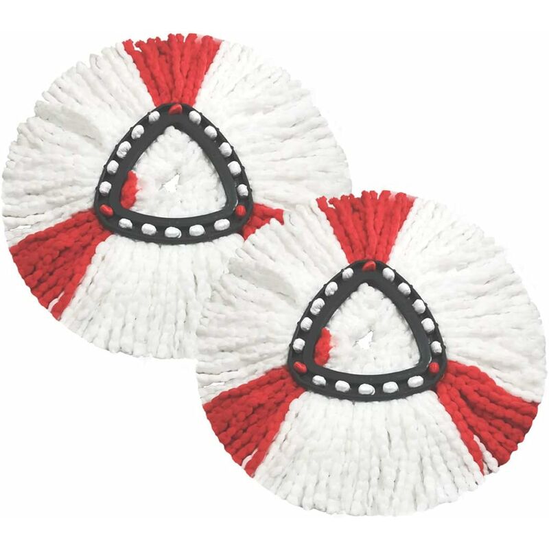 2 Pack Mop Heads Compatible With Vileda 2 In 1 Turbo Mop Rep