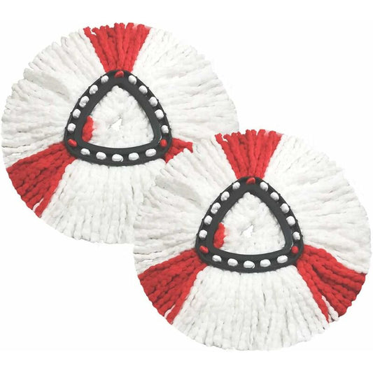 2 Pack Mop Heads Compatible With Vileda 2 In 1 Turbo Mop Rep