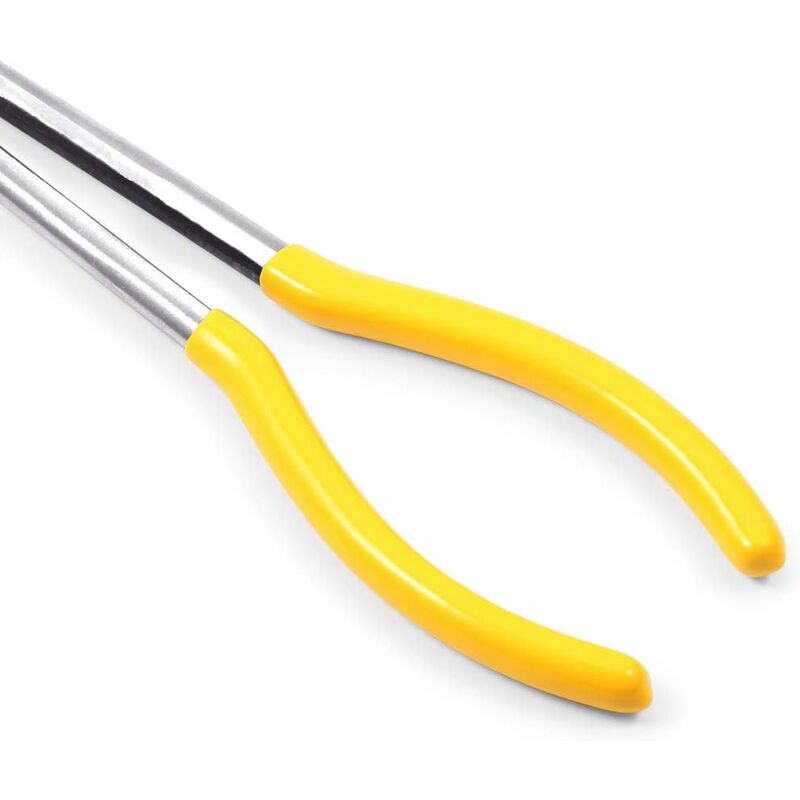 25 Degree Angled Long Nose Pliers - 11" - Long Reach - Jaws