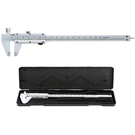Stainless Steel Analog Vernier Caliper 150Mm / 0.02Mm High Precision