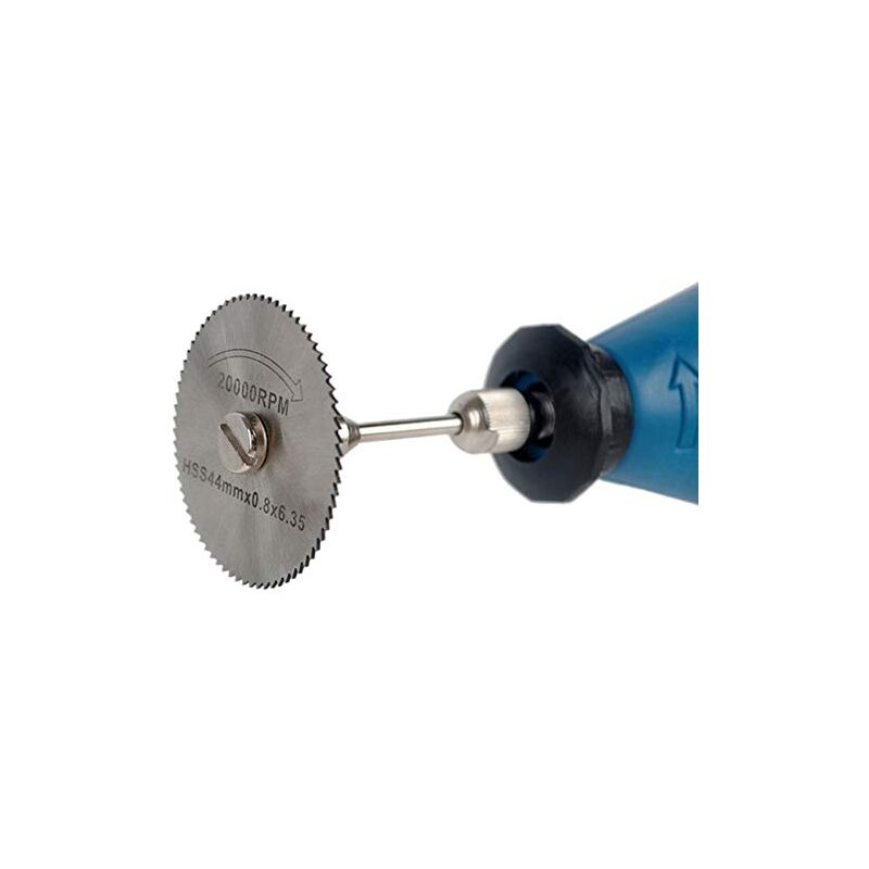6 pcs Hss Saw Blades Set With 1Pc 1/8" Shank Extension ROd, Cutting Wheel Set For ROtary Tools