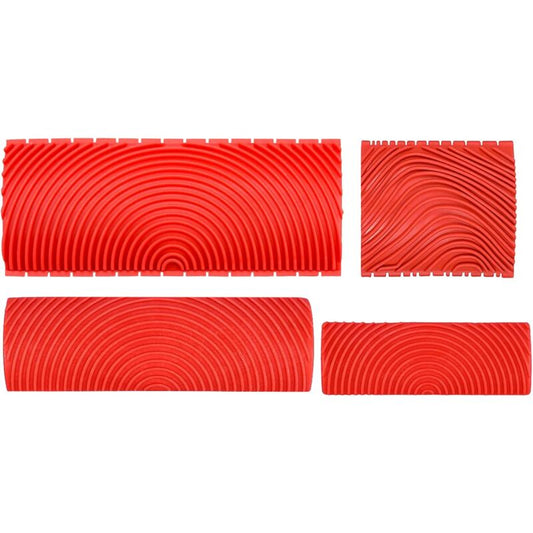 Wood Graining Tool, Wood Effect Grain For Decoration - Red Rubber