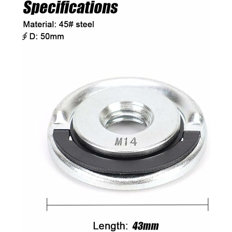 Angle Grinder Nuts Lock Nuts Angle Grinder Accessory Quick Utility Clamping Tool M14 14Mm Fit