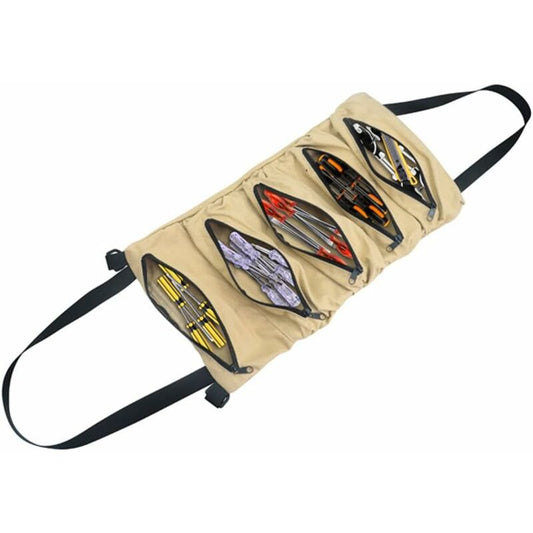 ROll-Up Tool Bag, Canvas Tool Bag, Multi-Purpose Tool Bag