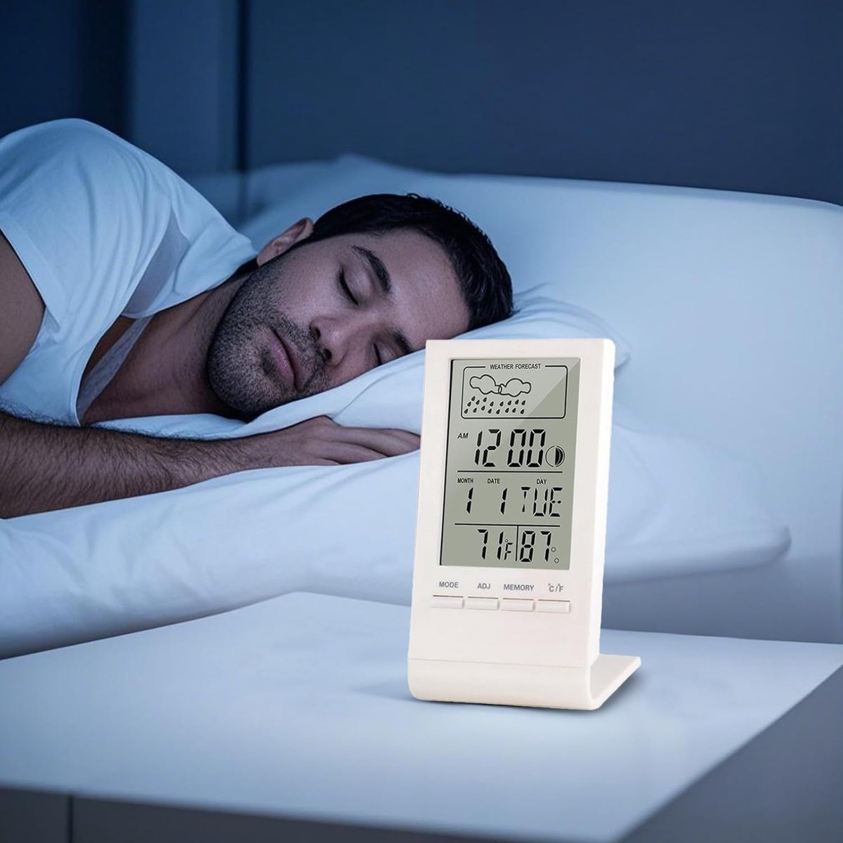 Weather Station - Thermometer - Hygrometer - Indoor/Outdoor Digital Weather Station with Radio-Controlled Clock, Trend Display and Date/Day of the Week - Smart Thermometer for Home and Office