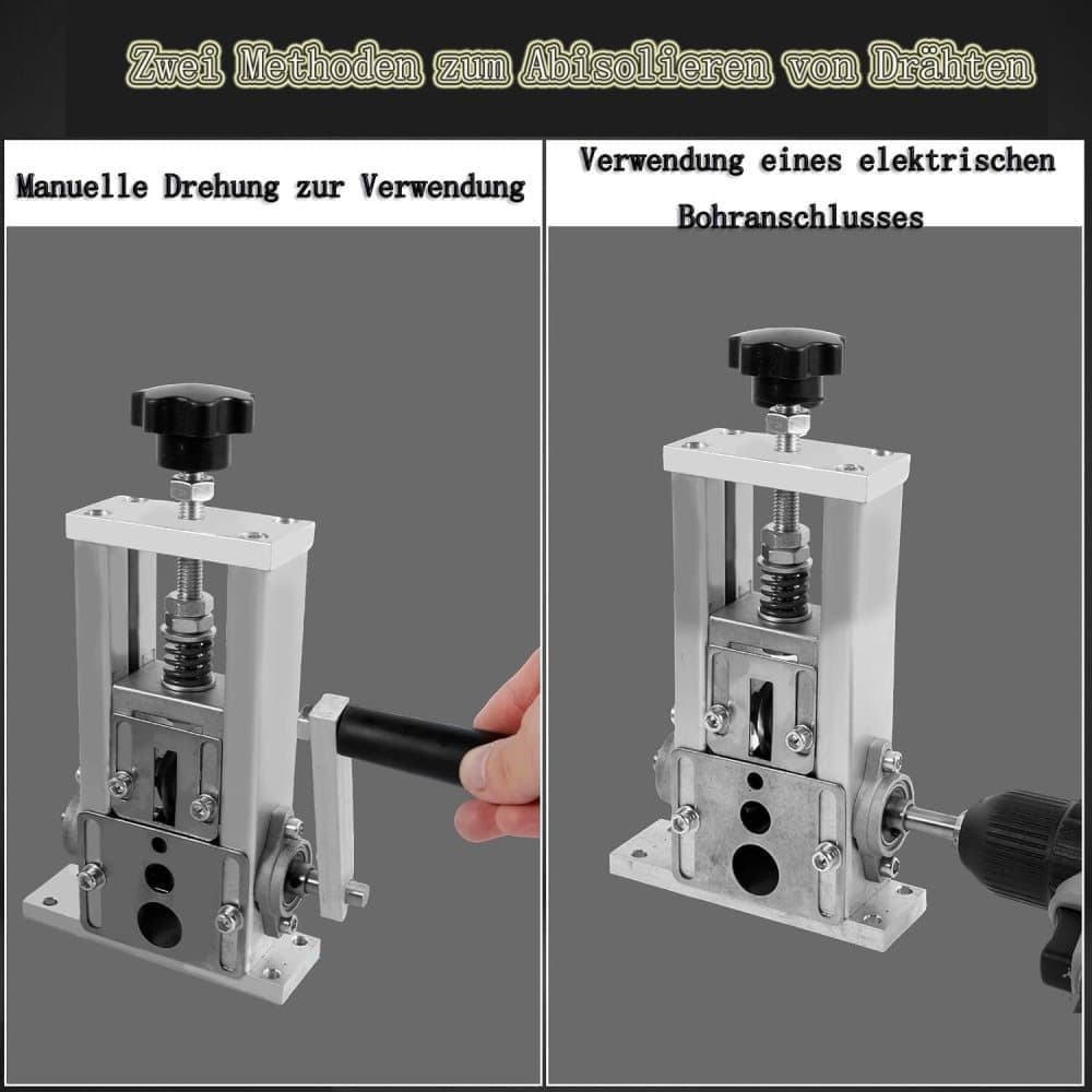 Electric Cable Stripper, Manual and Adjustable for Cables and Recycling
