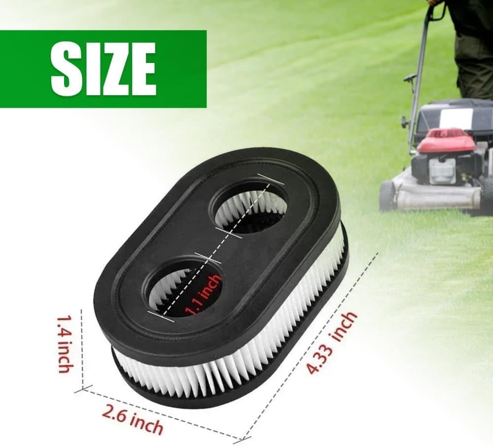 2-Pack Air Filter Compatible with Briggs & Stratton, Fits Models 593260 798452