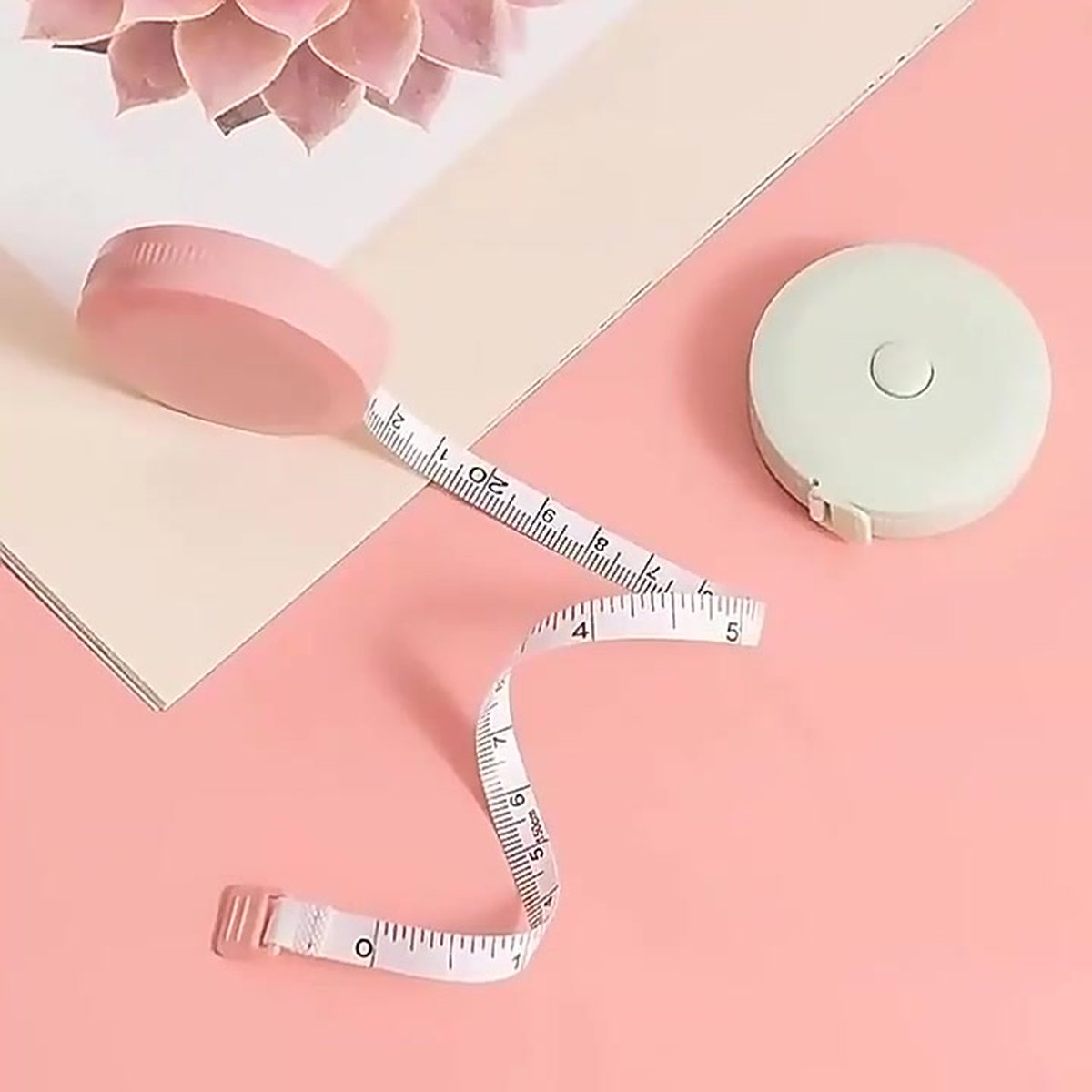 Round Plastic Measuring Tape 150 CM | Extendable Tape Measure | Flexible | Roll Meter | Circumference Gauge | Measuring Tape | Hobby Measuring Tape Body | Green