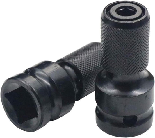 Screwdriver Adapter - 1/2 inch Square Drive to 1/4 inch Hex Female