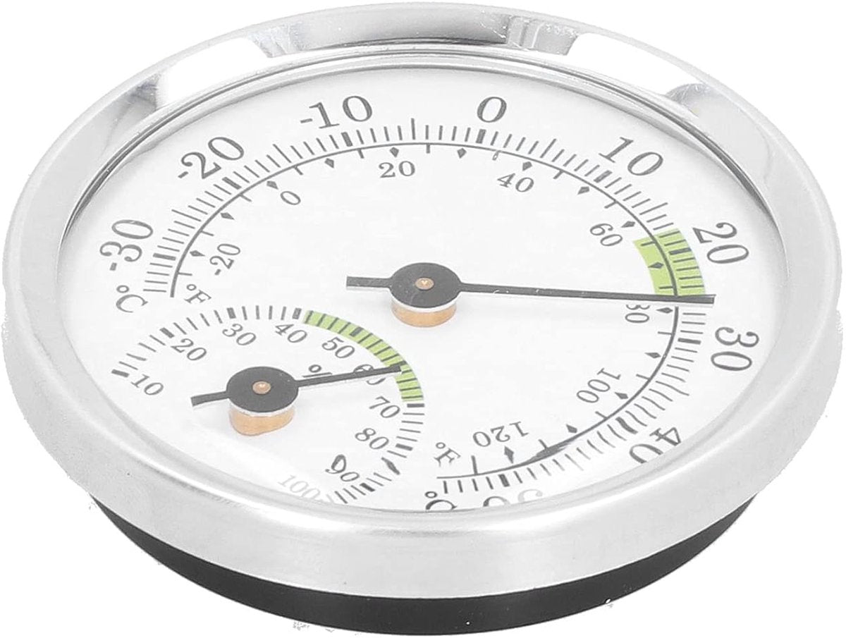 Dial Thermometer-Hygrometer Mini - -30~50℃ - For Refrigerator & Cigar Box