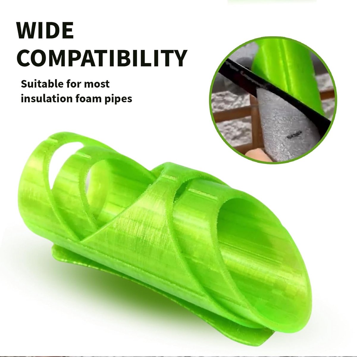 Foam Cutter - 3-piece - Styrofoam Cutters - Foam Cutter - for handmade foam - Precise Cuts Pipe Insulation Jacket - Styrofoam Shapes - Pipe Insulation Foam Cutter Lagging Jig - Easy Operation