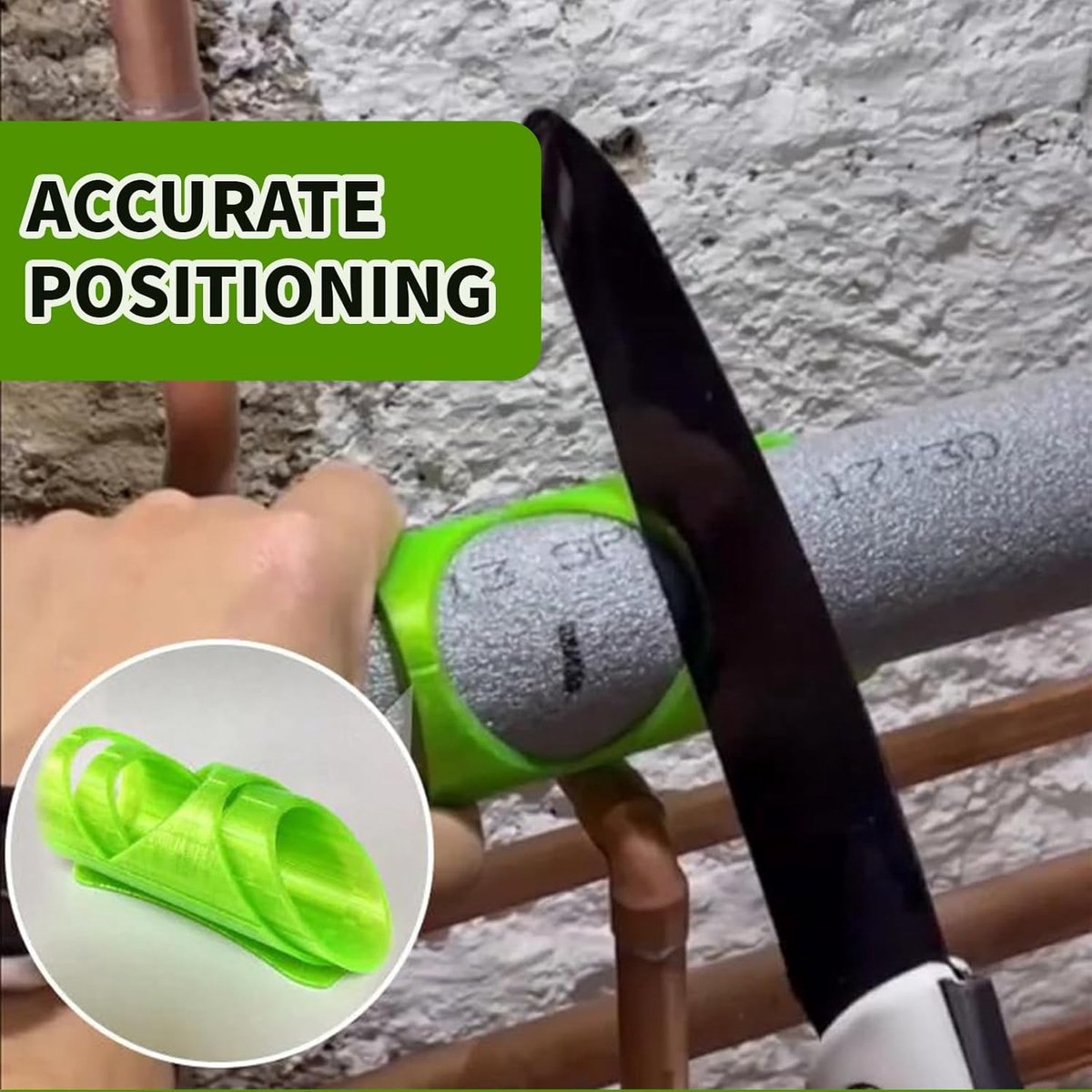Foam Cutter - 3-piece - Styrofoam Cutters - Foam Cutter - for handmade foam - Precise Cuts Pipe Insulation Jacket - Styrofoam Shapes - Pipe Insulation Foam Cutter Lagging Jig - Easy Operation