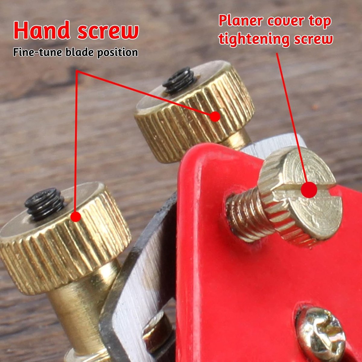 Spoke Plane Flat 210 mm - Spoke Plane - Block Plane - Hand Block Plane - Angle Plane - Hand Planers - Wood Planing - Wood - Woodworking - Edge - Rust-resistant - With 6 Planer Blades - Adjustable Spoke Planer With Screws