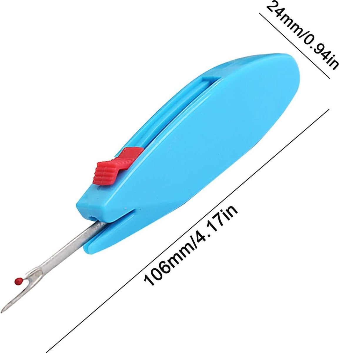 Seam Ripper - 2 Pieces - Thread Remover - For Sewing - Handy For Undoing Stitches - Removing Stitches - Sewing Accessories - Undoing Seams - Handy - Extra Sharp - For Clothing Seam Ripper - Green And Blue