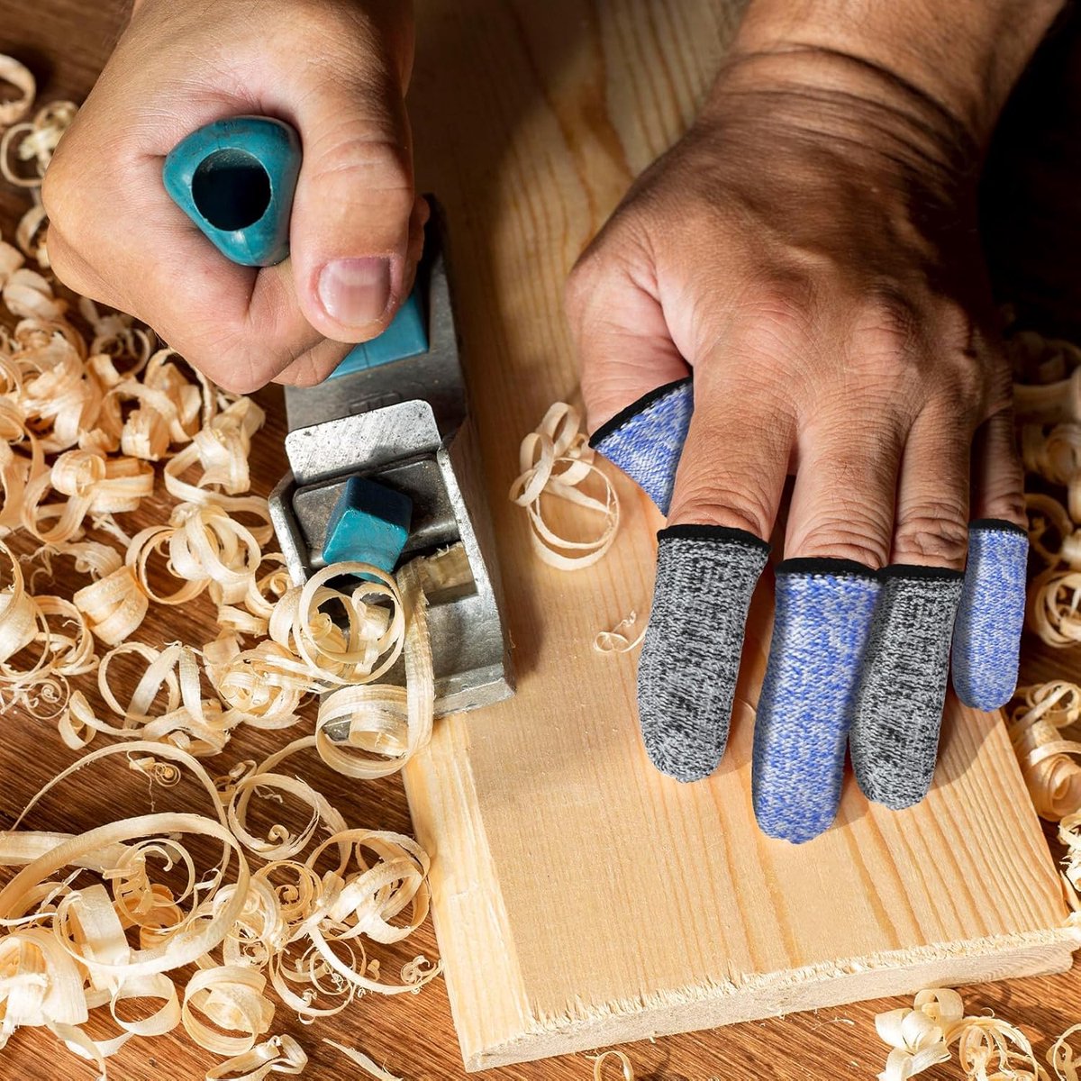 Finger Protectors - 40 Pieces - Cut-Resistant Thimbles - Finger Condoms