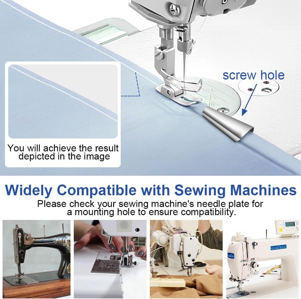 Hem feet - Rolled Hem Foot - Sewing machine accessories - Rolled Hem