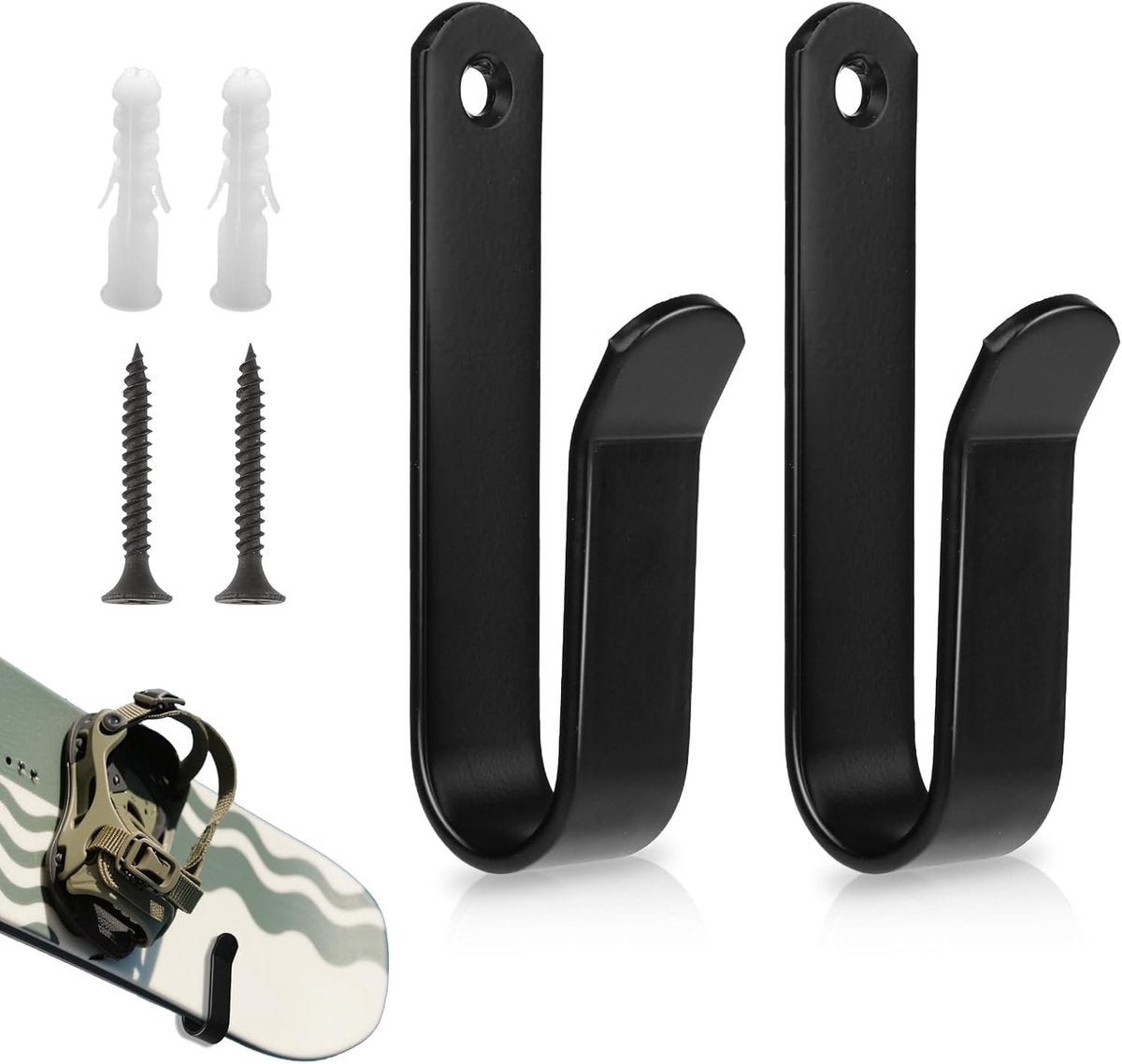 2 pieces - Skateboard wall mount - snowboard wall mount