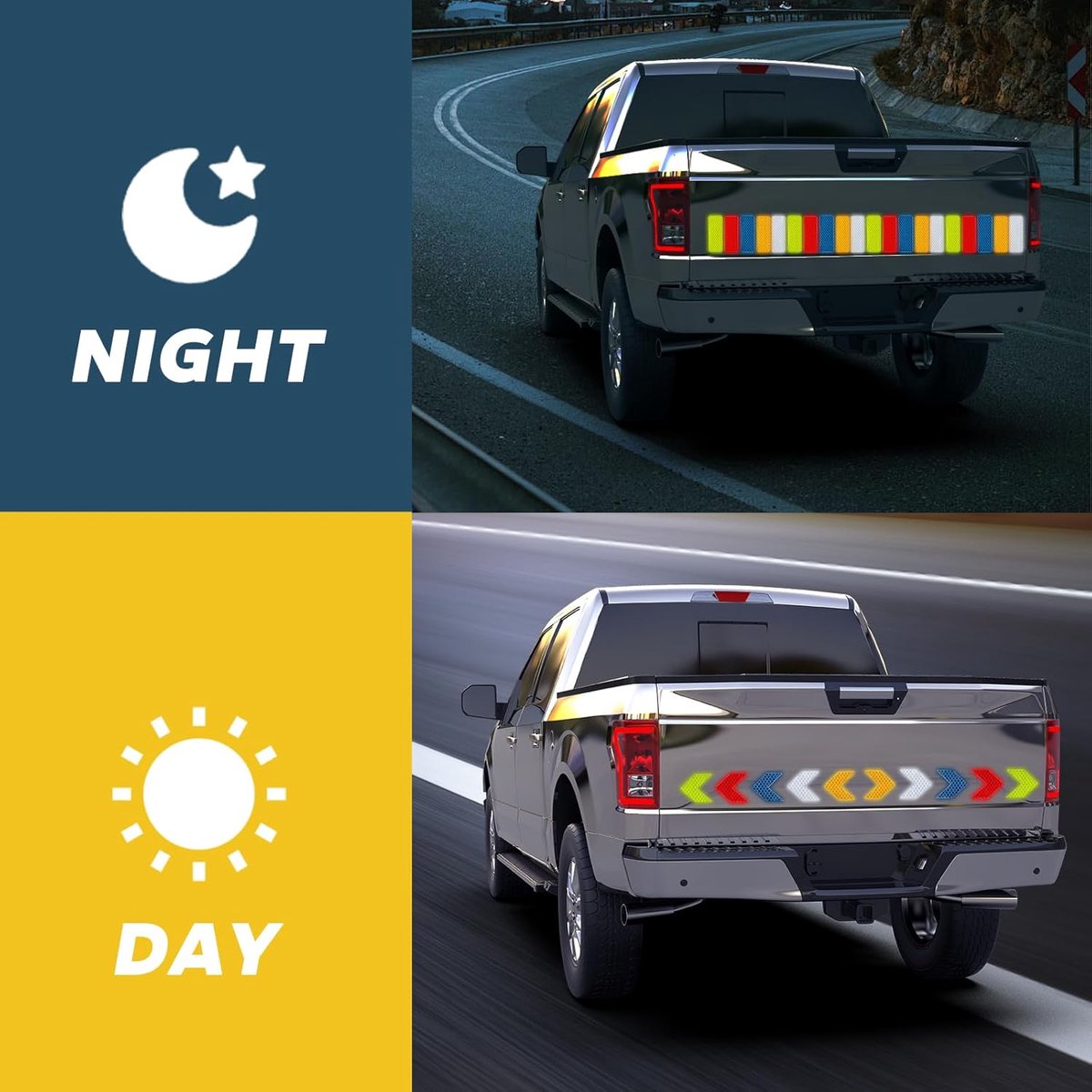 100 pieces - reflective stickers - reflective tape - reflective safety