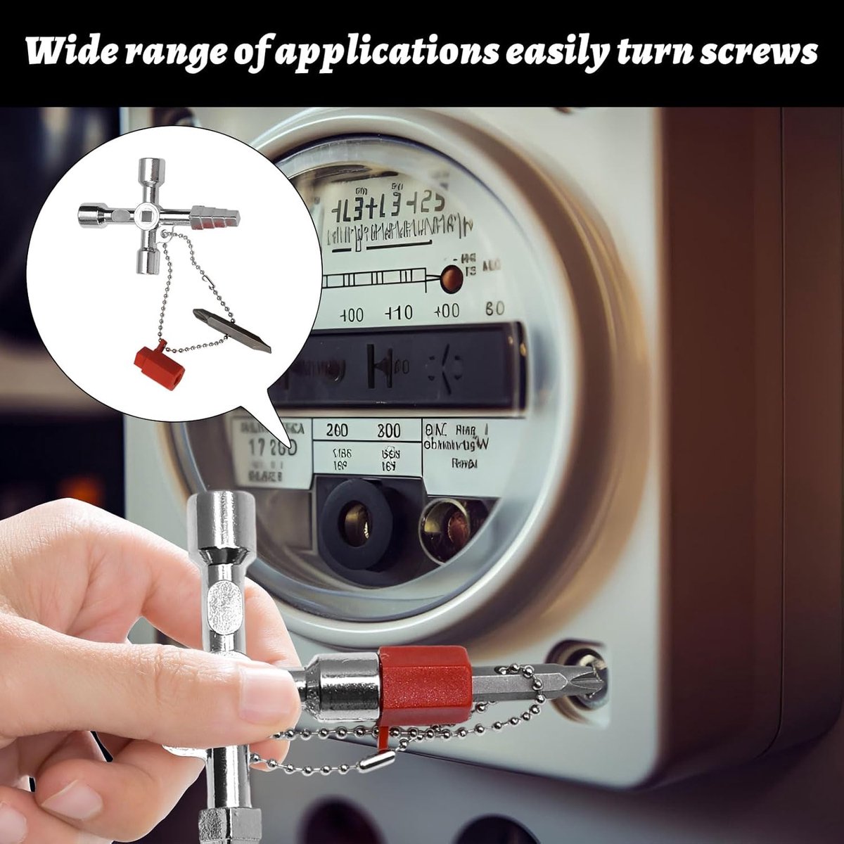 pieces - 4-way key - universal key - square key - triangular key - elevator keys - panel key - electrical meter cabinet key - multifunctional key set - for water and electricity meters, radiators, gas meters
