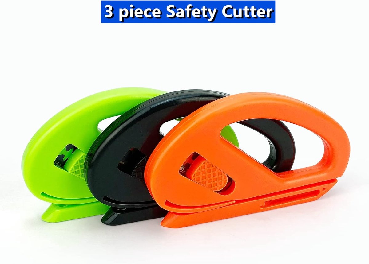 Pieces - Gift Paper Cutter - Wrapping Paper Cutter - Gift Paper Cutter - Gift Paper Roll Cutter - Paper Cutter - Safety Razor Paper Cutter - Wrapping Paper Cutter for Paper Roll, Wraps, Vinyl Film, Crafts, Office, Package