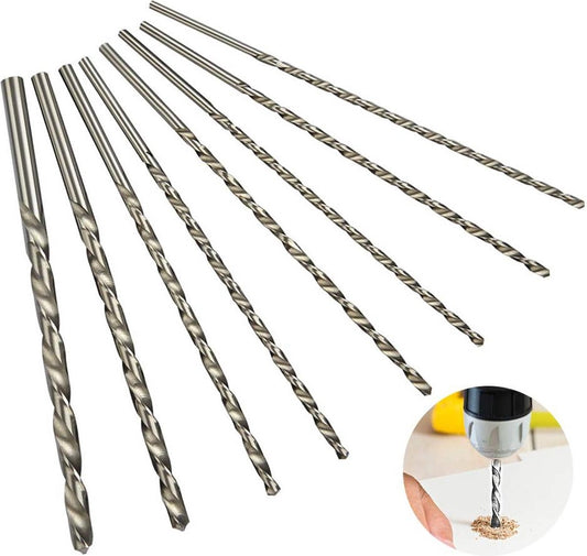 twist drills HSS long wood twist drill set - diameters 4 mm etc.