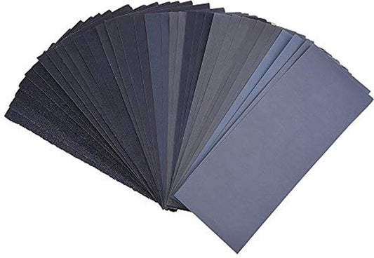 Sandpaper set - Grit 320 to 5000 - Car polishing / Furniture / Metal