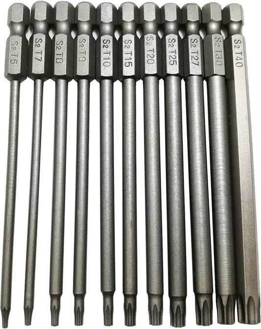 Screwdriver bits - Screwdriver bit set - Long Torx screwdriver set