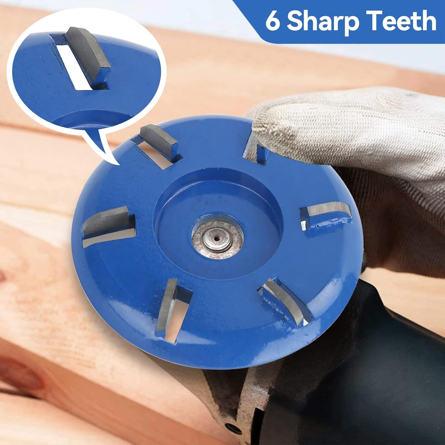 Wood router, wood milling, stump grinder wood router 6 teeth chainsaw
