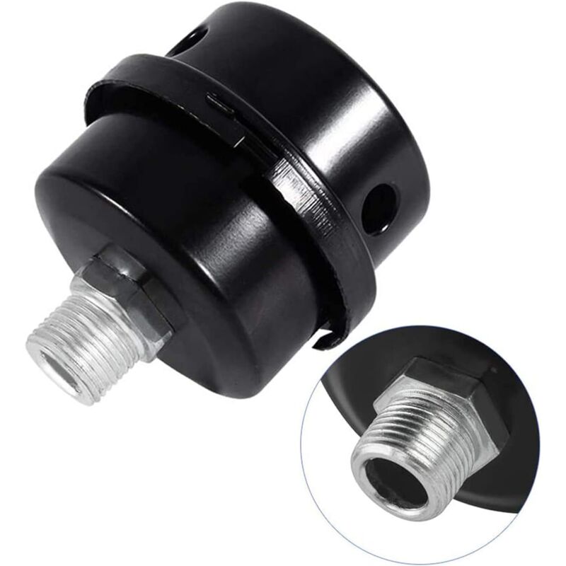 2 Pieces Air Filter Silencer, Air Compressor Filter Silencer, 3/8\" Air Compressor Filter