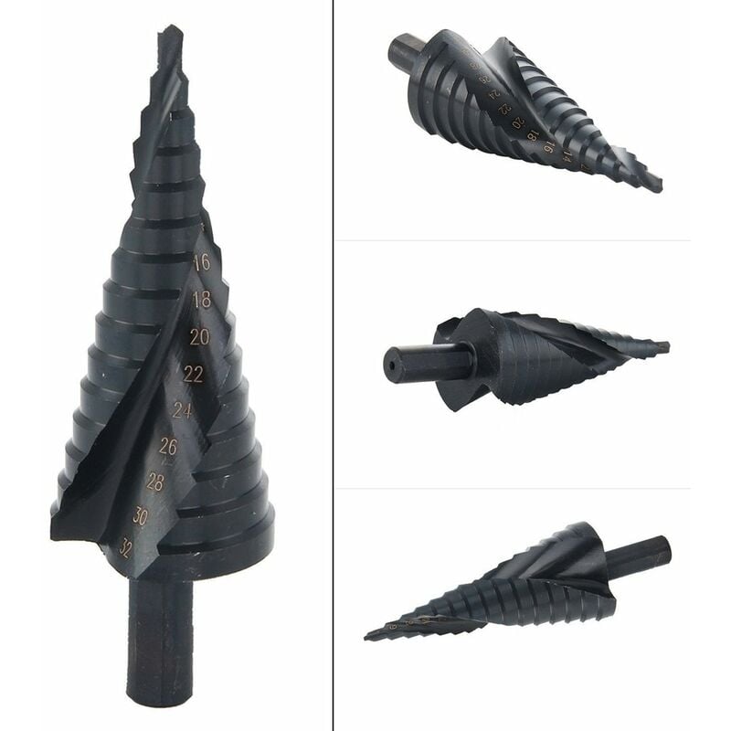HSS Step Drill Conical Metal Drill Bit 4-32mm for Screwdriver on Steel