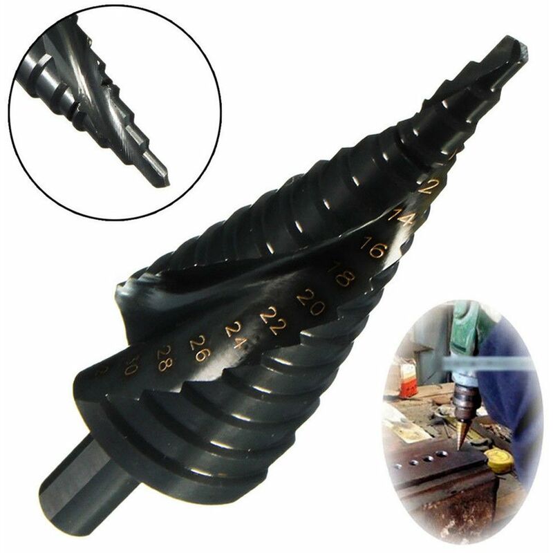 HSS Step Drill Conical Metal Drill Bit 4-32mm for Screwdriver on Steel