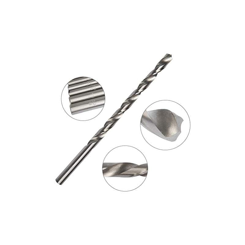 Extra long twist drill, HSS twist drill length 160 mm Drilling tool for wood, metal and steel