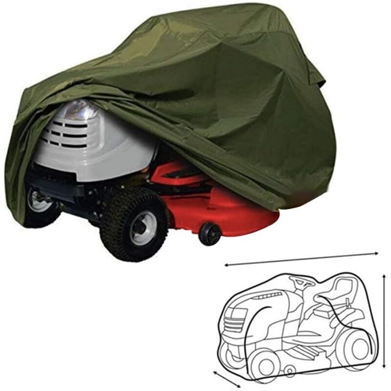 Universal Waterproof Lawn Mower Cover 210D Oxford Fabric - 183x112x109cm