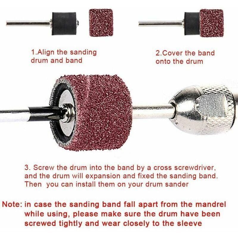 Dremel Sanding Roller Set 531 Pieces Compatible with Dremel Rotary Tools