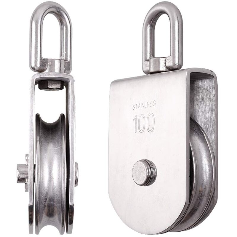 M100 Lifting Single Wheel Block Roller Load Capacity 1000kg, Heavy Duty