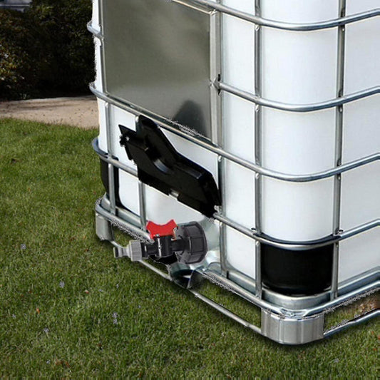 Accessories for 1000L IBC tanks: Adapter cap + 4-point butterfly faucet