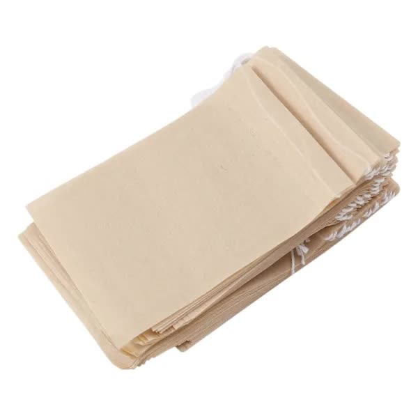 Tea Filter Bags, Disposable Paper Tea Bag with Drawstring
