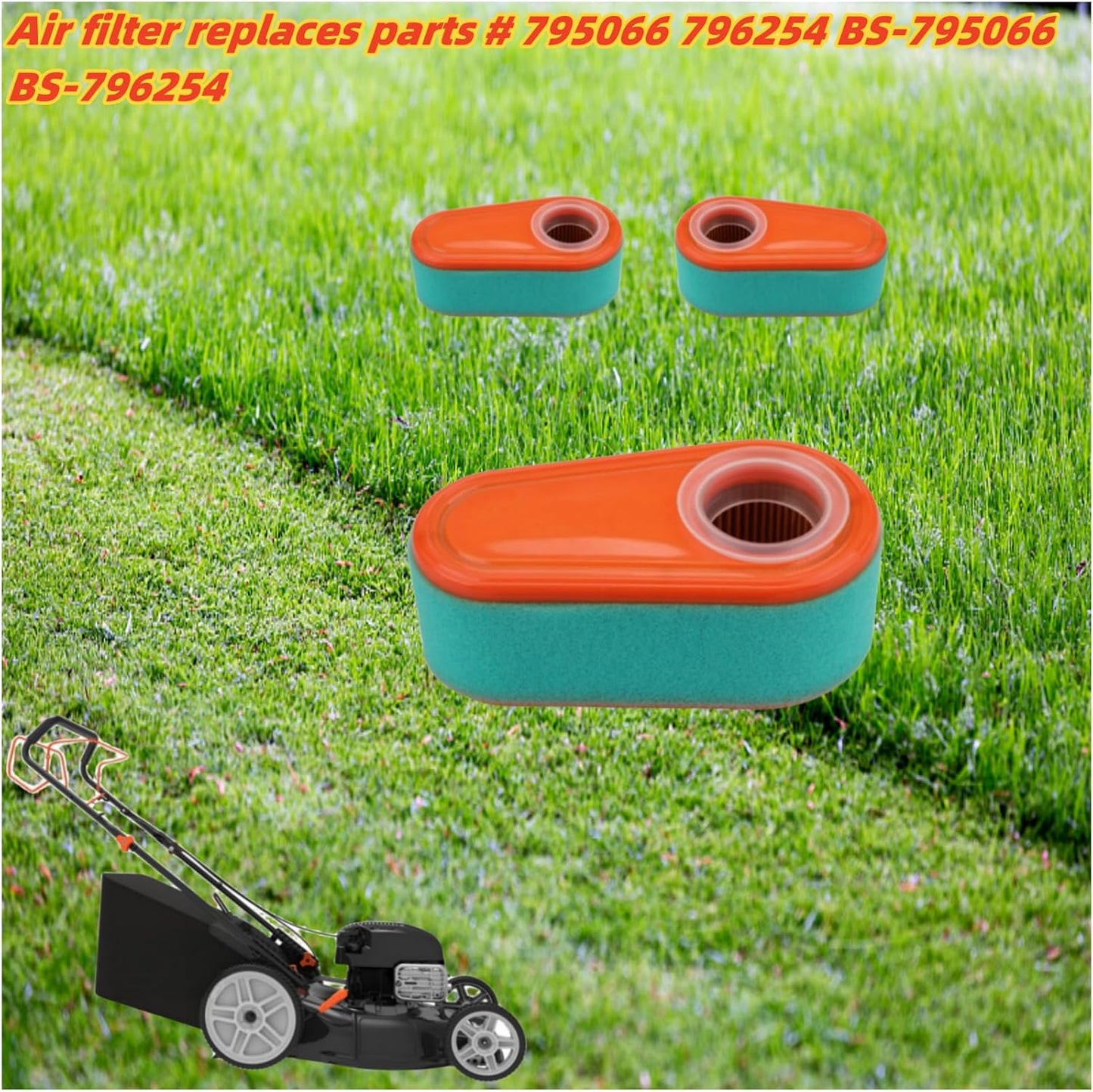 Air Filter Replaces For Briggs & Stratton 7.75 8.0 8.50 And 8.75 HP With 796254