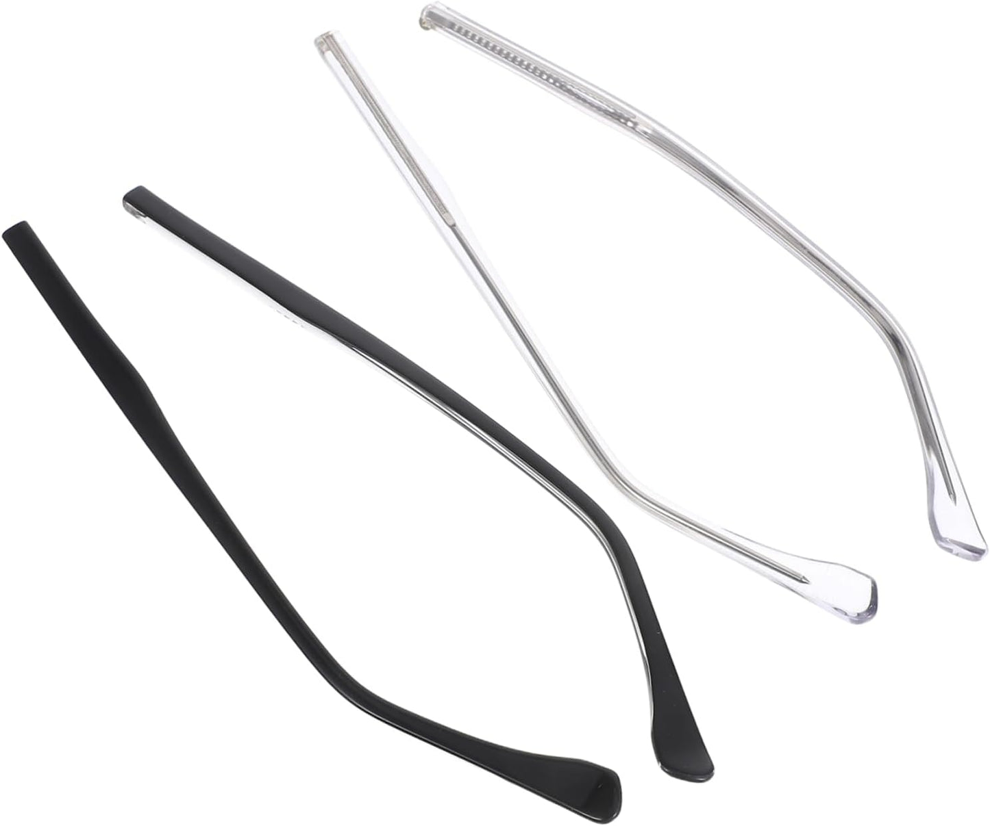 2 Sets Eyeglass Replacement Temples with Nose Pads Fit Glasses Repair Kit